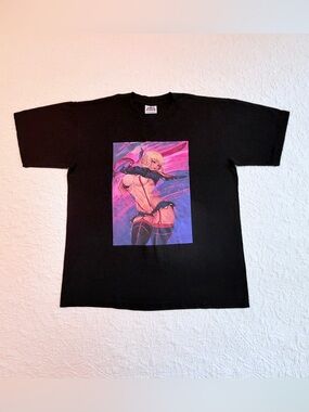 Pro 5 Athletic | Anime Fantasy Warrior Graphic T-Shirt | Black | Size Large